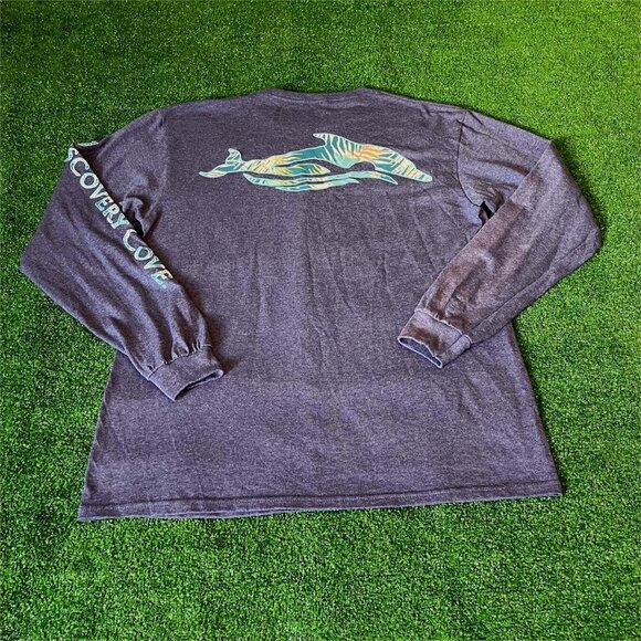 SeaWorld Discovery Cove Established 2000 Long Sleeve Crew Rare T-Shirt Size M - Picture 1 of 12